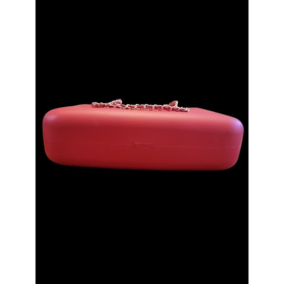 doubleu Bag Purse Tote Red With Gold Colored Chain Strap Changeable Shell - Picture 8 of 8